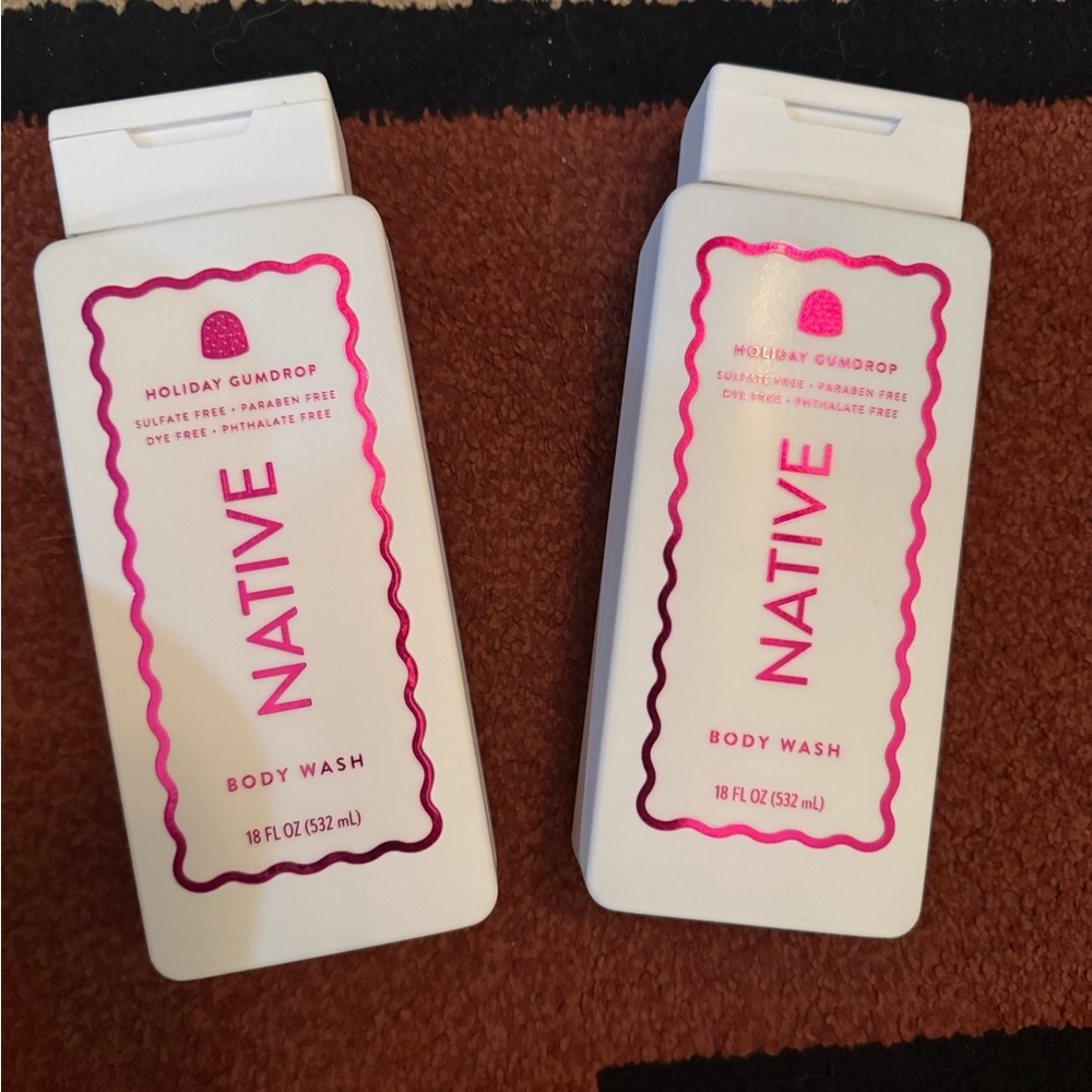 2 Native Limited Edition Holiday Gumdrop Body Wash 18 fl oz